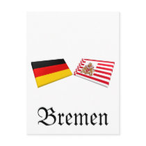 Bremen, Germany Flag Tiles postcards by Vexillophile Bremen, Germany Flag Tiles postcards