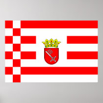 Bremen (Middle Arms), Georgia flag Poster