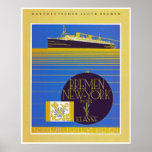 Bremen - NewYork in der 1st Classe posters