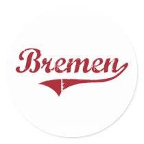 Bremen Ohio Classic Design Round Stickers