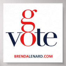 Brenda Lenard Go Vote Poster