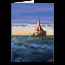 Brendan's Boat greeting card, no frame cards