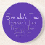 Brenda's Tea Coaster (or yours) Customizable Gift Brenda's Tea Coaster (or yours) Customizable Gift