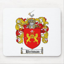 BRENNAN FAMILY CREST -  BRENNAN COAT OF ARMS MOUSE PADS