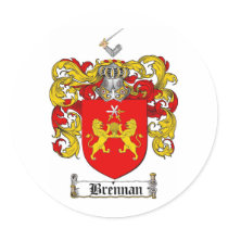 BRENNAN FAMILY CREST -  BRENNAN COAT OF ARMS stickers