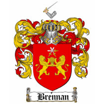 BRENNAN FAMILY CREST -  BRENNAN COAT OF ARMS TSHIRT