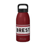 Brest, Road Sign, France Reusable Water Bottle