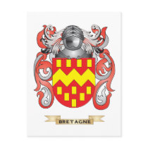 Bretagne Coat of Arms (Family Crest) Post Cards
