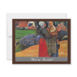 Breton Farmers By Gauguin Paul (Best Quality) Custom Invites