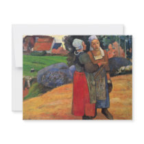 Breton Farmers By Gauguin Paul (Best Quality) Invite