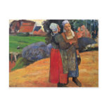 Breton Farmers By Gauguin Paul (Best Quality) Post Card