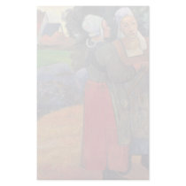 Breton Farmers By Gauguin Paul (Best Quality) Stationery Design