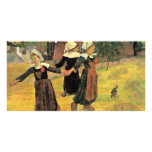 Breton Girls Dancing Pont-Aven By Paul Gauguin Photo Card
