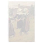 Breton Girls Dancing Pont-Aven By Paul Gauguin Stationery Design