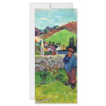 Breton Landscape With Swineherd By Gauguin Paul Custom Rack Cards