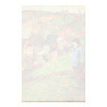 Breton Shepherd By Gauguin Paul (Best Quality) Customized Stationery
