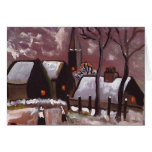 BRETON VILLAGE SNOWSCENE CARD