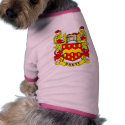 BRETT Coat of Arms pet clothing by familycrest BRETT Coat of Arms pet clothing