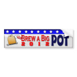 Brew a big Pot Bumper Stickers