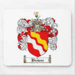 BREWER FAMILY CREST -  BREWER COAT OF ARMS MOUSE MATS