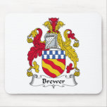 Brewer Family Crest Mouse Mats