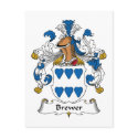 Brewer Family Crest postcards by coatsofarms Brewer Family Crest postcards