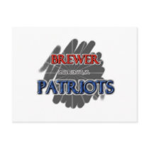 Brewer High School Patriots Somerville AL postcards