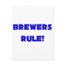 Brewers Rule! postcards