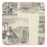 Brewery of Paul Reising, New Albany Square Sticker