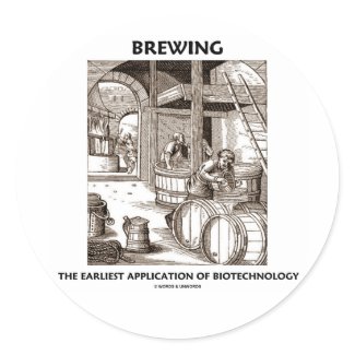 Brewing The Earliest Application Of Biotechnology sticker