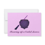 "Brewing Up a Bridal Shower" w/ Broom & Cauldron ( Invitation