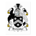 Brewster Family Crest Postcard