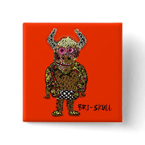 BRI-SKULL Button