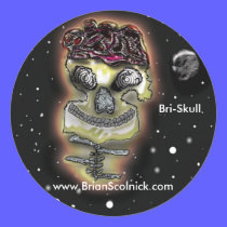 Bri-skull stickers stickers