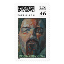 Brian #1, painting by Robin Kibby postage by rkibby1 Brian #1, painting by Robin Kibby postage