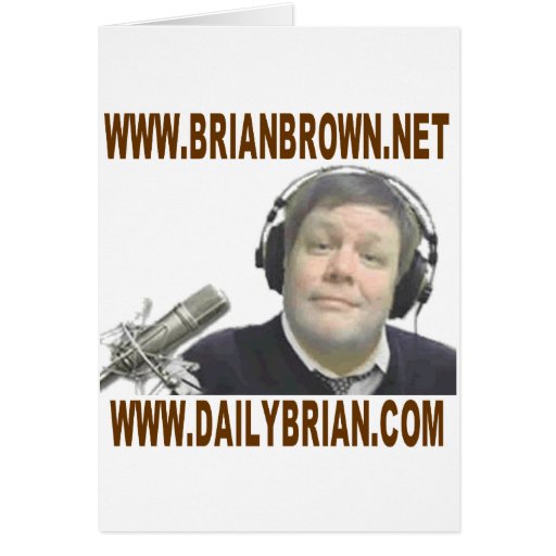 Brian Brown's Website Promotion Card