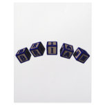 Brian Toy blocks in blue Customized Letterhead