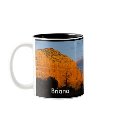 Briana on Moonrise Glowing Red Rock Mug by SedonaMugs