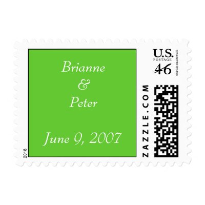 Brianne&PeterJune 9, 2007 Postage Stamp