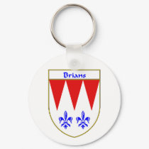 Brians Coat of Arms/Family Crest keychains by NameGame Brians Coat of Arms/Family Crest keychains