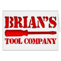 Brian's Tool Company cards by CustomNameProducts Brian's Tool Company cards