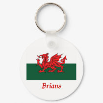Brians Welsh Flag keychains by NameGame Brians Welsh Flag keychains