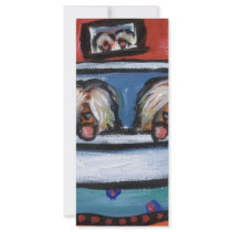 Briard bathtime rack cards by zadajeanne Briard bathtime rack cards