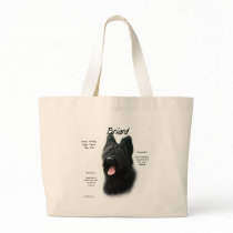 Briard (black) History Design Canvas Bags
