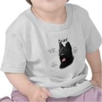 Briard (black) History Design Shirt