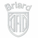 Briard Gifts for Dad embroideredshirt