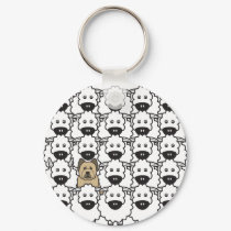 Briard in the Sheep keychains by khocker Briard in the Sheep keychains