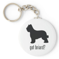 Briard Key Chain