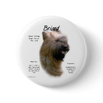 Briard (tawny) History Design Pin