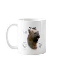 Briard (tawny) History Design Mugs